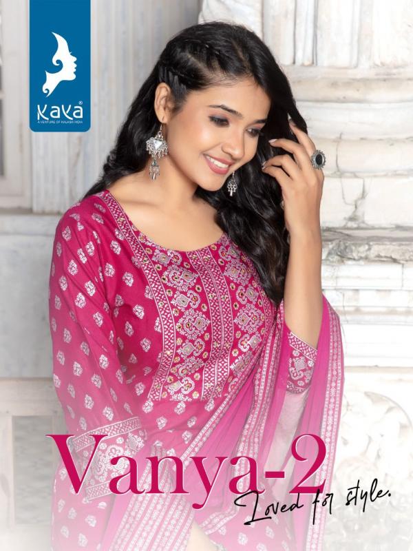 Kaya Vanya Vol 2 Rayon Designer Embroidery Readymade Suit